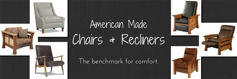 Amish Lounge Chairs, Amish Recliners, American Made Lounge Chairs, American Made Recliners